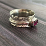 Garnet Spinner Ring