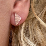 Hammered Triangle earrings