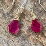 Pink Sapphire Earrings