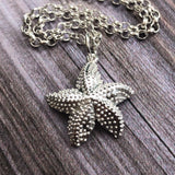 Silver starfish pendant